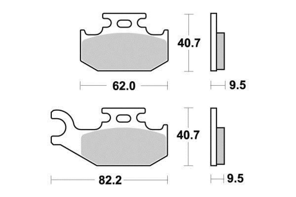 Plaquette de frein Ferodo pour Quad Suzuki 750 Lt-A X Kingquad - 4X4 2008 à 2020 AVD Neuf