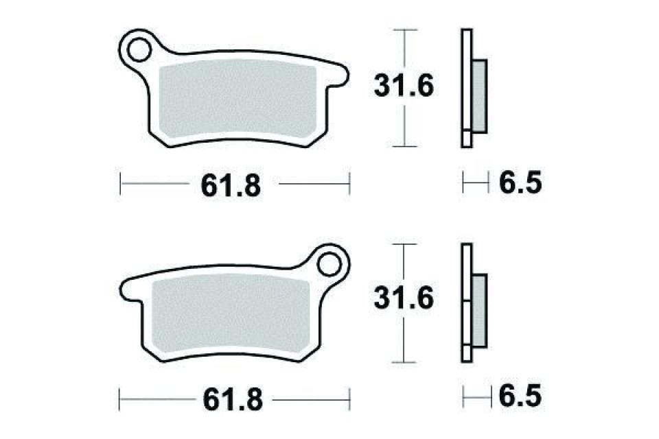 Plaquette de frein Ferodo pour Moto KTM 105 Sx 2T 2011 à 2012 AV Neuf