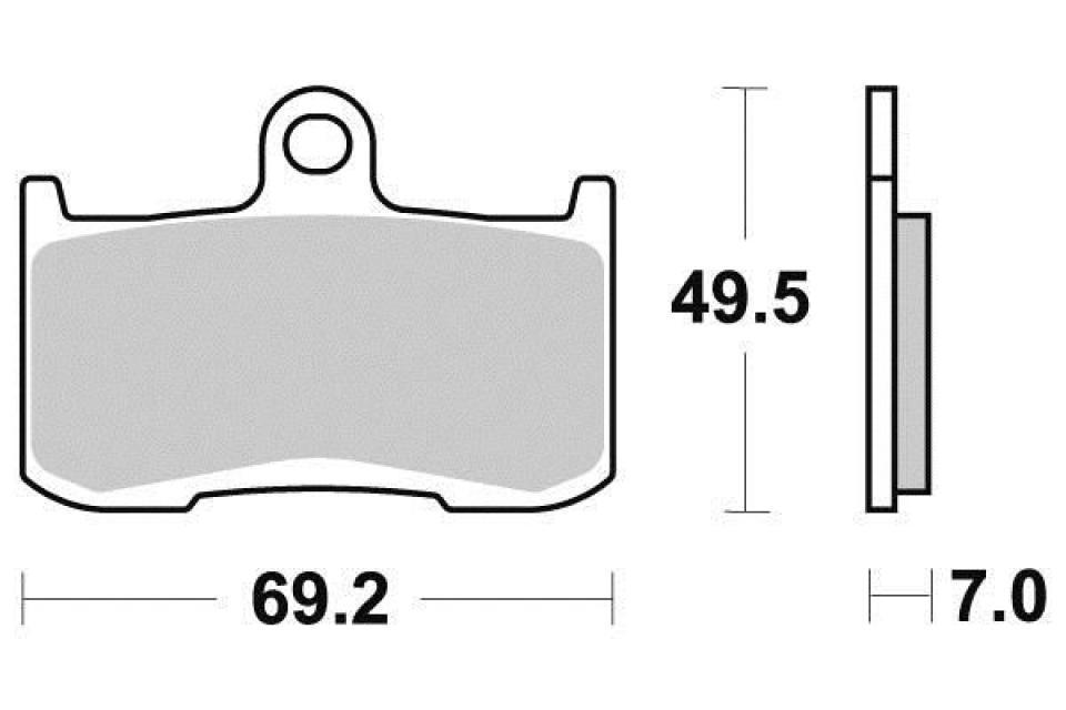 Plaquette de frein Ferodo pour Moto Triumph 675 Street Triple R 2009 à 2017 AVG / AVD Neuf