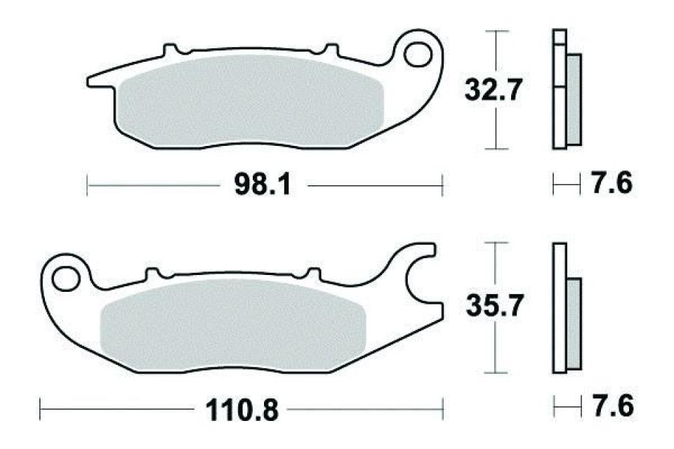 Plaquette de frein Ferodo pour Moto Rieju 125 NKD 2008 à 2009 AV / FDB2169P Neuf