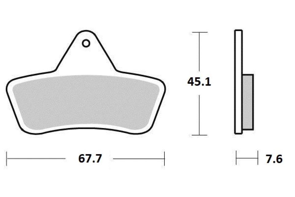 Plaquette de frein Ferodo pour Quad Arctic cat 250 CAT 2001 à 2004 AV / AR / FDB2175SG Neuf