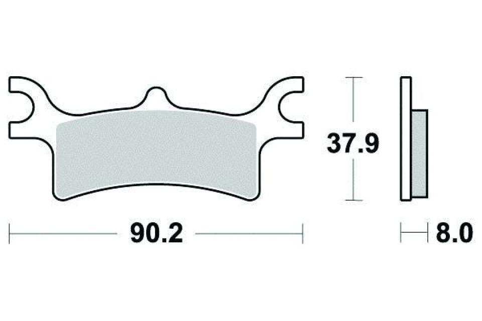 Plaquette de frein Ferodo pour Quad Polaris 330 Trail Boss 4X2 2010 à 2012 AR / FDB2176SG Neuf