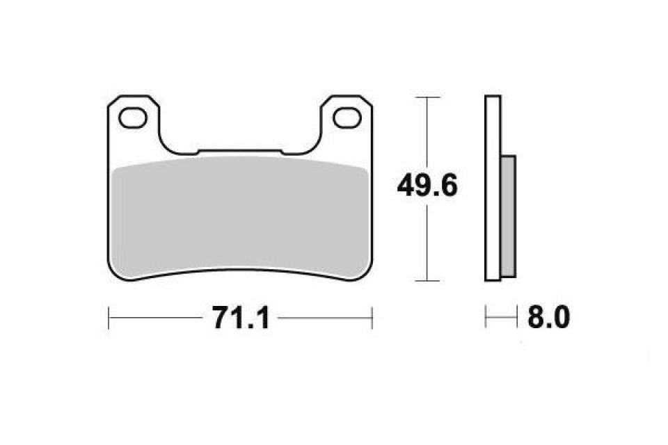 Plaquette de frein Ferodo pour Moto Suzuki 1000 Gsx-R 2011 CY111/CY211/CY121 / AV Neuf