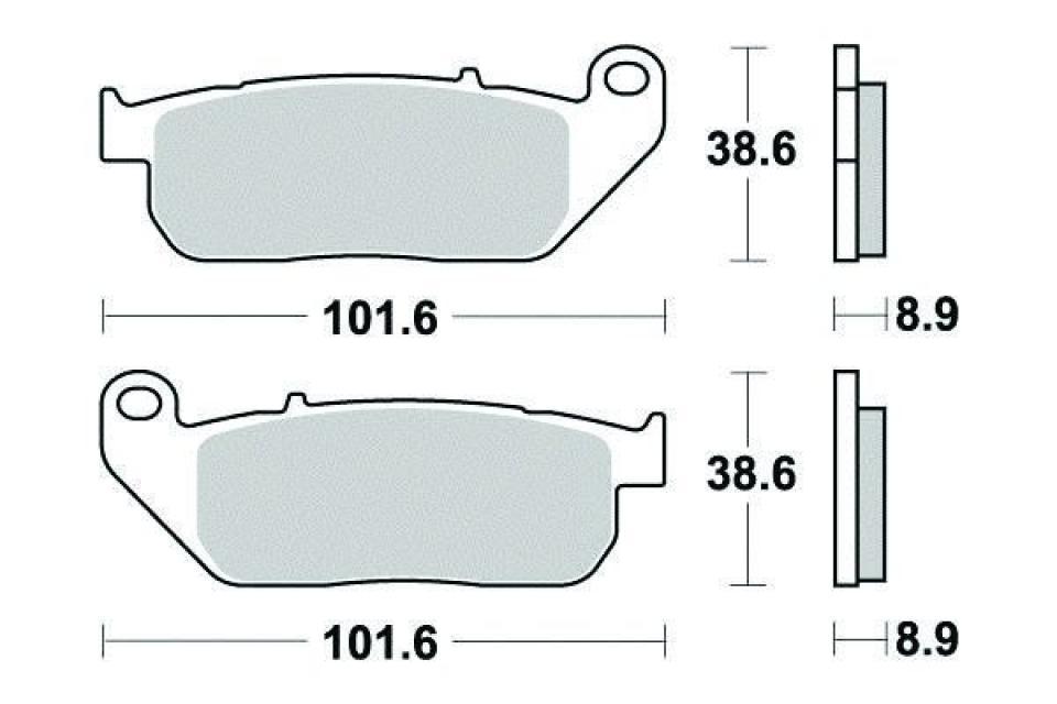 Plaquette de frein Ferodo pour Moto Harley Davidson 1200 Xl C Sportster Custom 2004 à 2013 AV Neuf