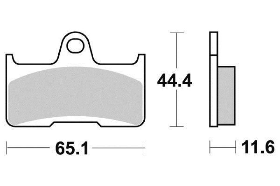 Plaquette de frein Ferodo pour Quad Yamaha 660 Yfm G Grizzly 2002 à 2008 AR / FDB2193SG Neuf