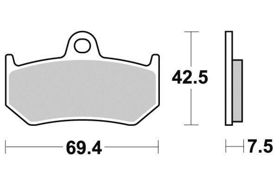 Plaquette de frein Ferodo pour Moto MV Agusta 750 F4 2001 à 2005 F401BA/F401BB / AR / FDB2198ST Neuf