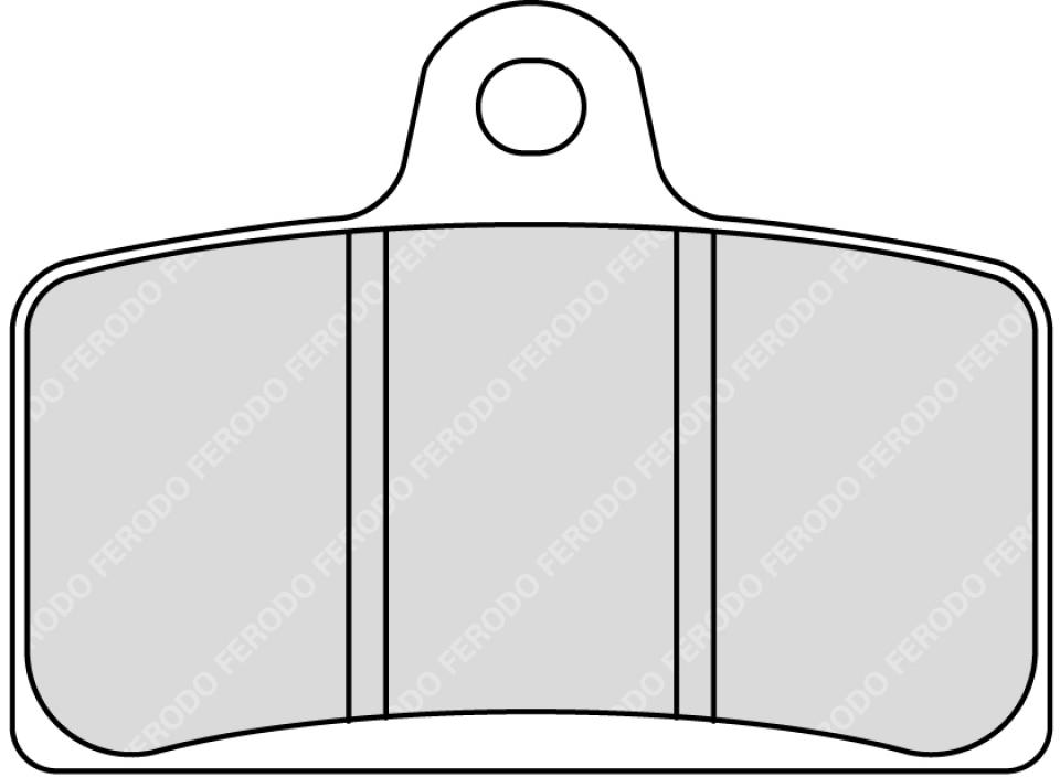 Plaquette de frein Ferodo pour Moto Gilera 125 SC 2006 à 2007 VTHGS1A1A / AV Neuf