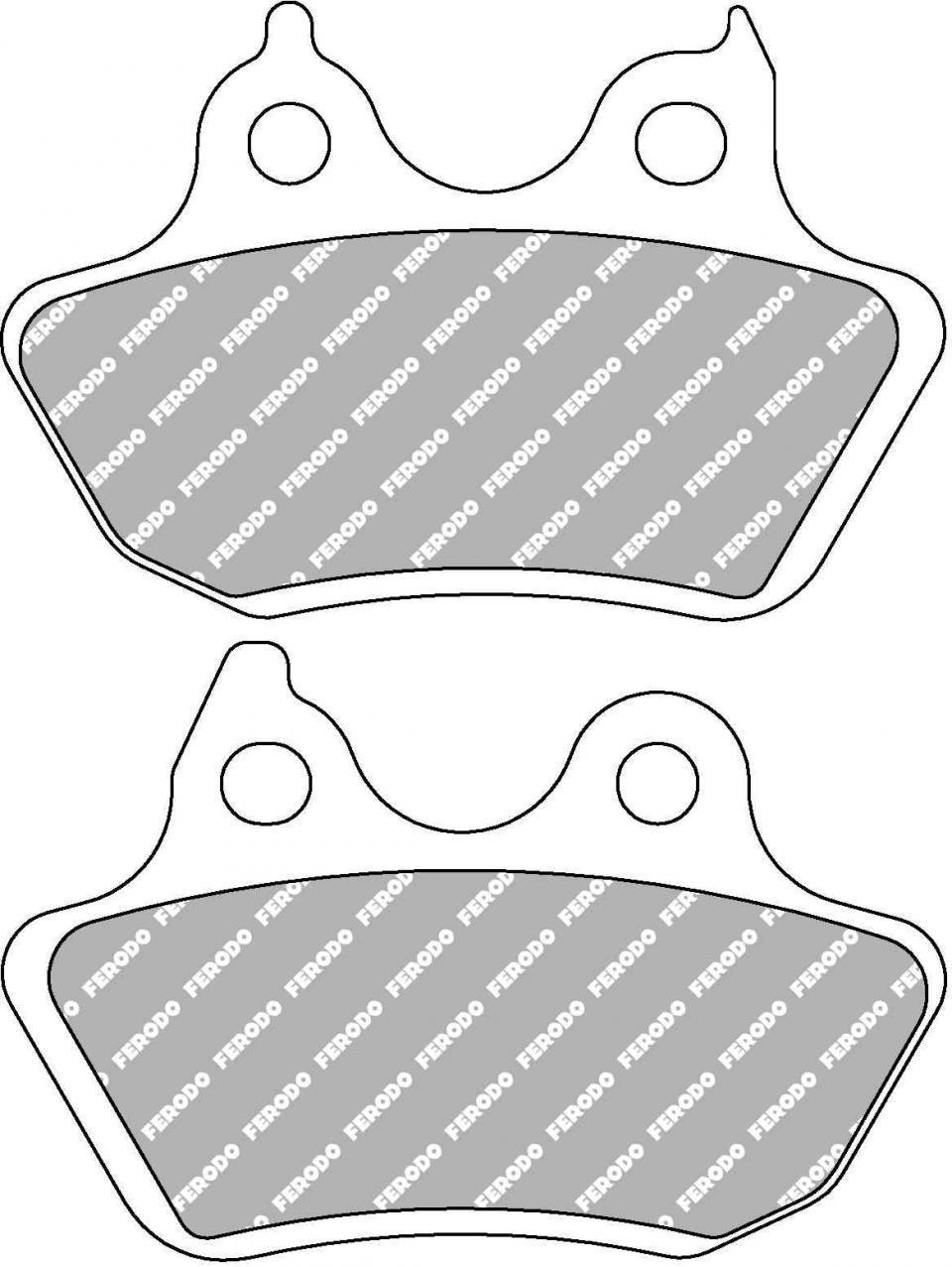 Plaquette de frein Ferodo pour moto Harley Davidson 1450 2006 AR / FDB2202P Neuf