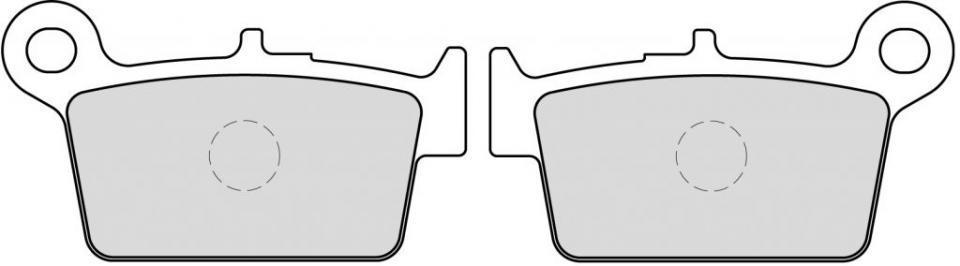 Plaquette de frein Ferodo pour Moto Beta 125 RR Trail AC 4T 2006 à 2012 AR / FDB2206P Neuf