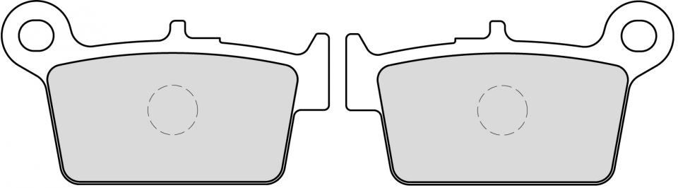 Plaquette de frein Ferodo pour Moto Beta 125 RR Trail AC 4T 2006 à 2012 AR / FDB2206P Neuf