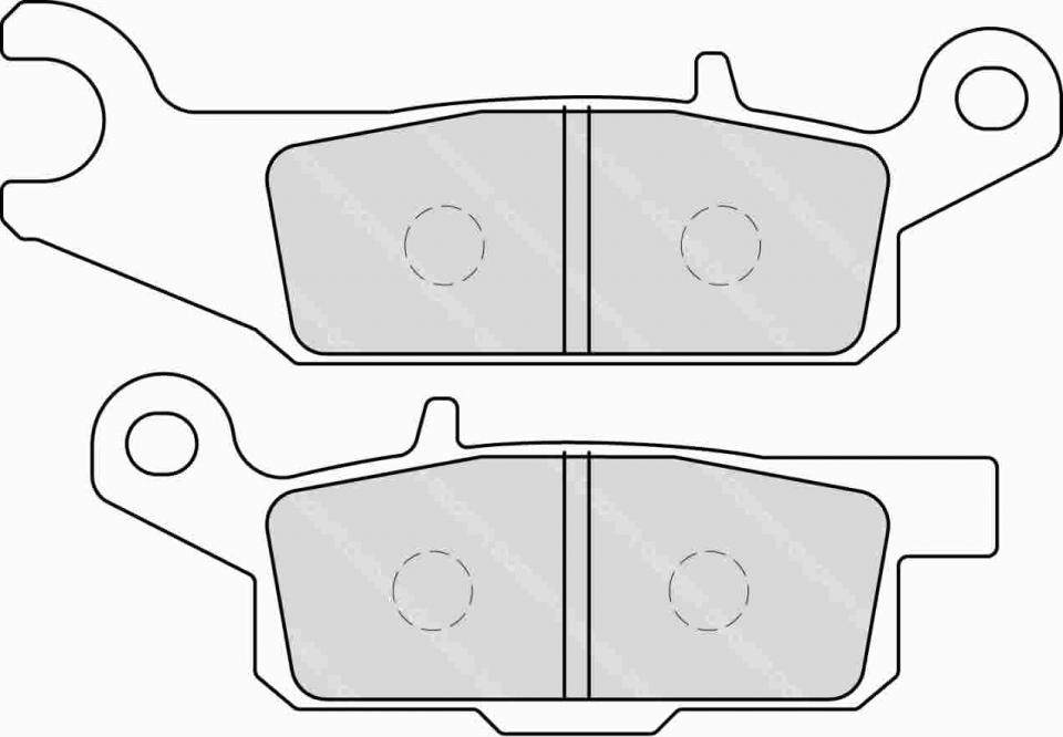 Plaquette de frein Ferodo pour Quad Yamaha 700 Yfm G Grizzly 2007 à 2018 FDB2230SG Neuf