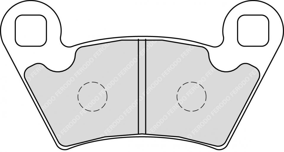 Plaquette de frein Ferodo pour Quad Polaris 325 Ace 2014 à 2015 AR / FDB2236SG Neuf