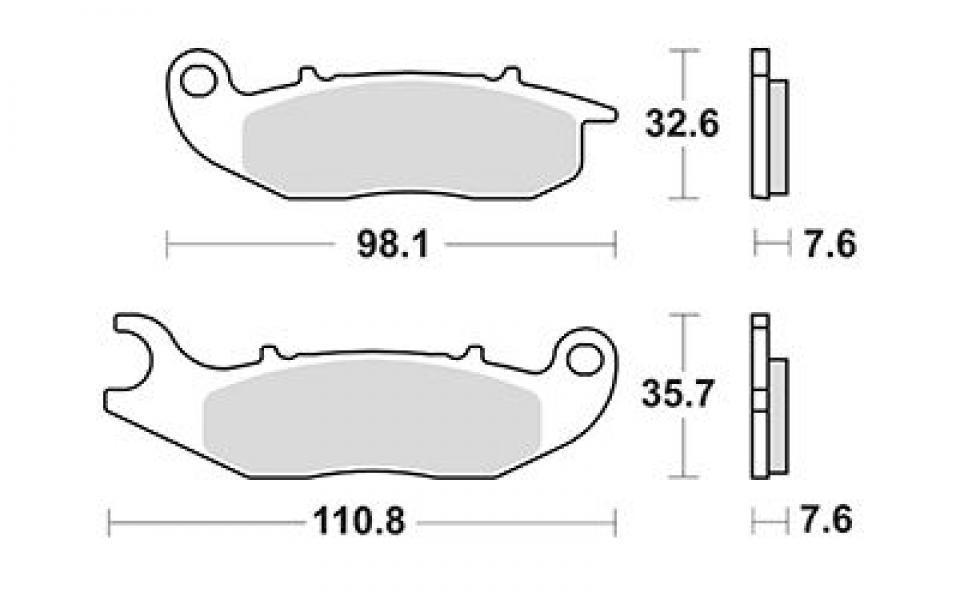 Plaquette de frein Ferodo pour Moto Derbi 125 Mulhacen 2010 MS1A2A / AV Neuf