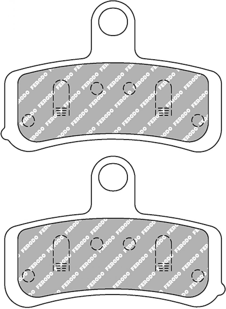 Plaquette de frein Ferodo pour Moto Harley Davidson 1690 Fld Dyna Switchback 2013 à 2015 AV Neuf