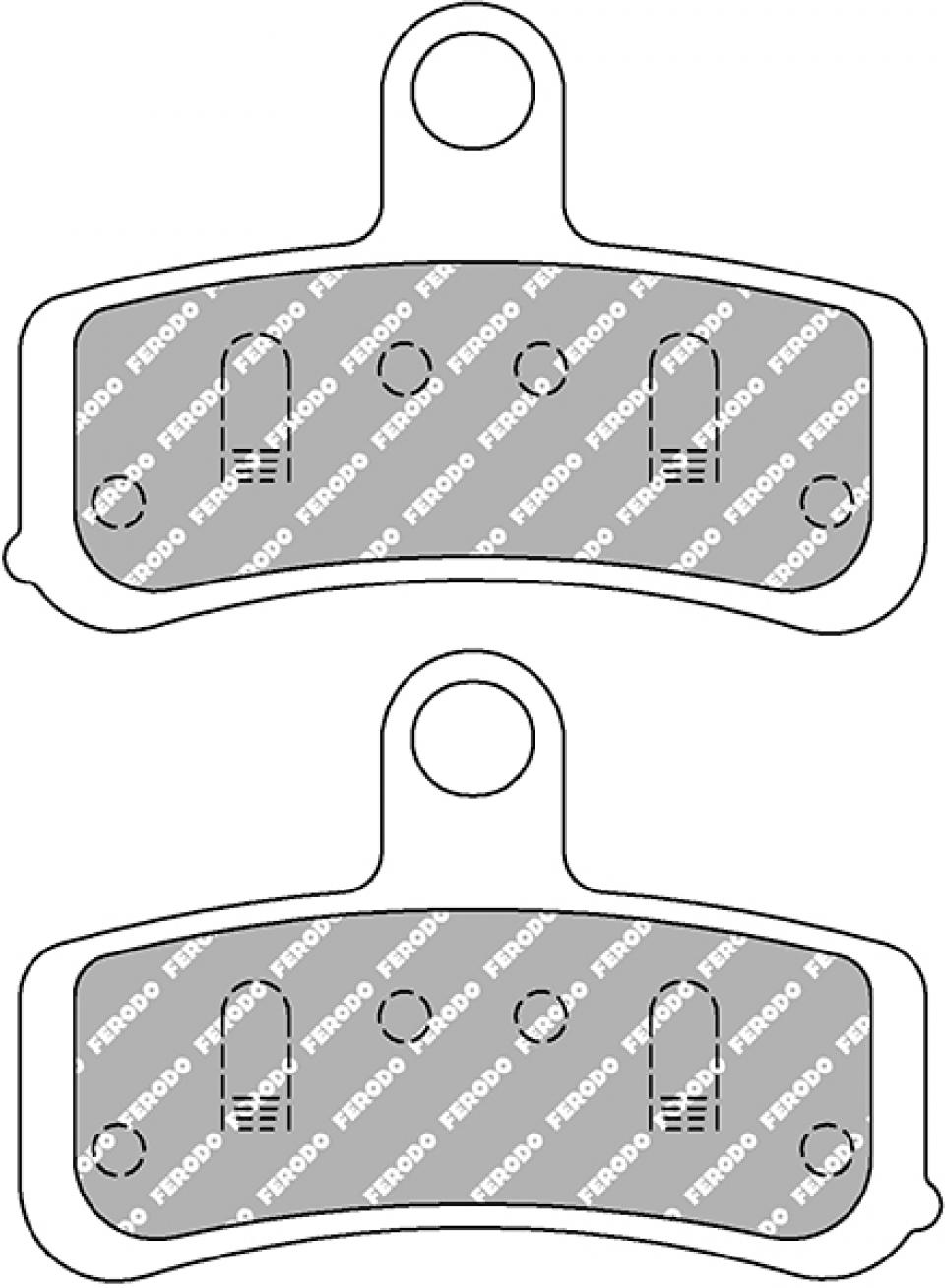Plaquette de frein Ferodo pour Moto Harley Davidson 1690 Fld Dyna Switchback 2013 à 2015 AV Neuf
