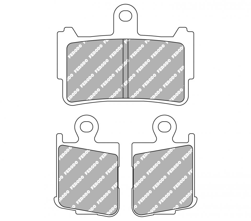 Plaquette de frein Ferodo pour Moto Honda 1200 VFR F 2010 à 2011 AVG / AVD / FDB2259ST Neuf