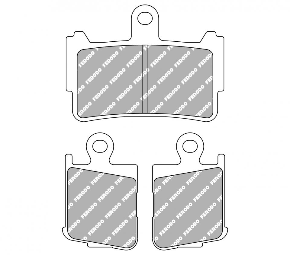 Plaquette de frein Ferodo pour Moto Honda 1200 VFR F 2010 à 2011 AVG / AVD / FDB2259ST Neuf
