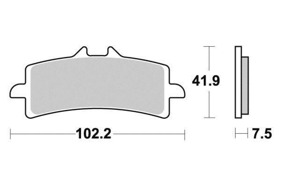 Plaquette de frein Ferodo pour Moto Ducati 1100 Hypermotard S 2008 à 2009 AVG / AVD Neuf