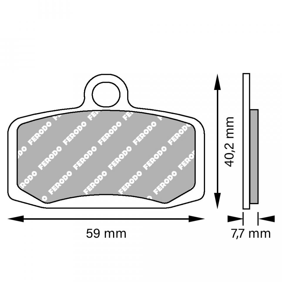 Plaquette de frein Ferodo pour Moto Gas gas 125 TX 2014 AV Neuf