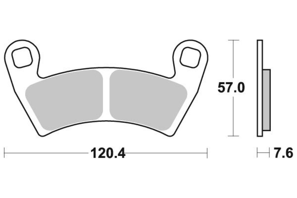 Plaquette de frein Ferodo pour Quad Polaris 570 Sportsman Forest 2015 AV / FDB2263SG Neuf