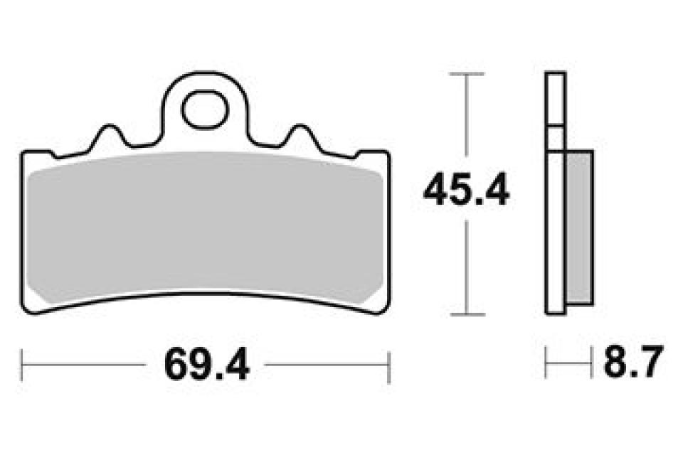 Plaquette de frein Ferodo pour Moto KTM 200 Duke 2012 à 2017 AV Neuf