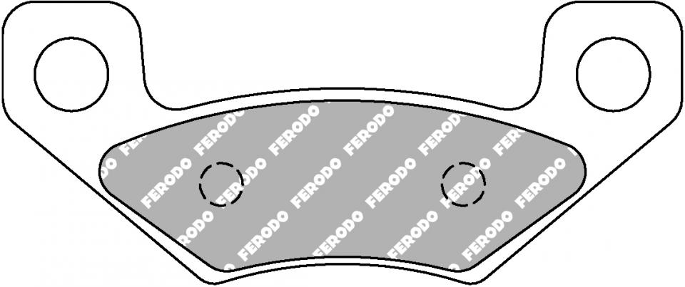 Plaquette de frein Ferodo pour Quad CAN-AM 450 DS X 2008 à 2015 AR / FDB2272SG Neuf