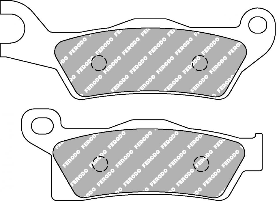 Plaquette de frein Ferodo pour Quad CAN-AM 650 OUTLANDER MAX EFI XT-P 4X4 2013 à 2018 AR / FDB2273SG Neuf