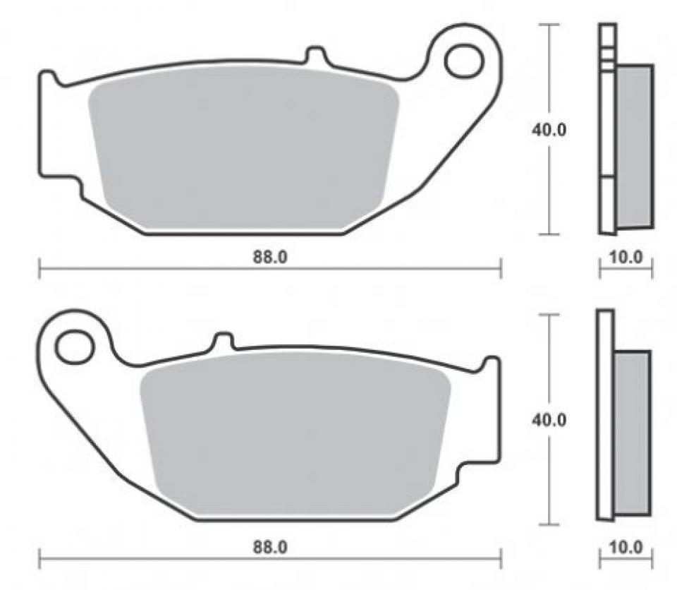 Plaquette de frein Ferodo pour Moto Honda 125 MSX 2013 à 2016 JC61A / AR Neuf