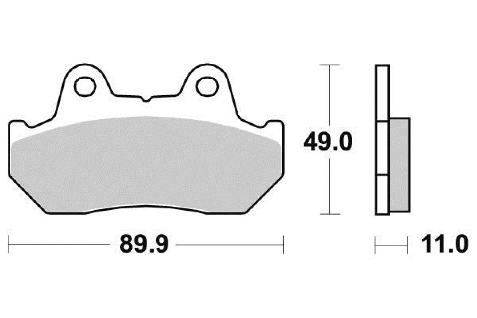 Plaquette de frein Ferodo pour Moto Honda 125 Cb Td 1982 à 1988 AV / FDB244ST Neuf