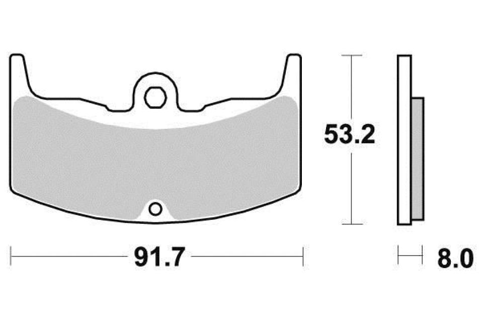 Plaquette de frein Ferodo pour Moto Honda 500 VT 1983 à 1985 PC11 / AV Neuf