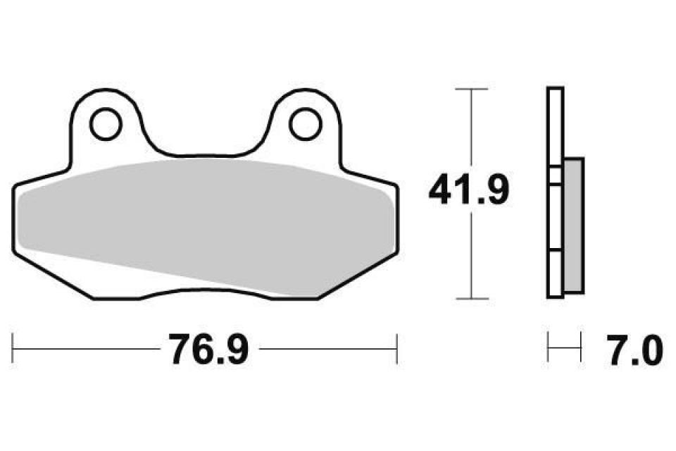 Plaquette de frein Ferodo pour Moto Hyosung 125 GT 2007 à 2008 MF52B / AV / AR Neuf