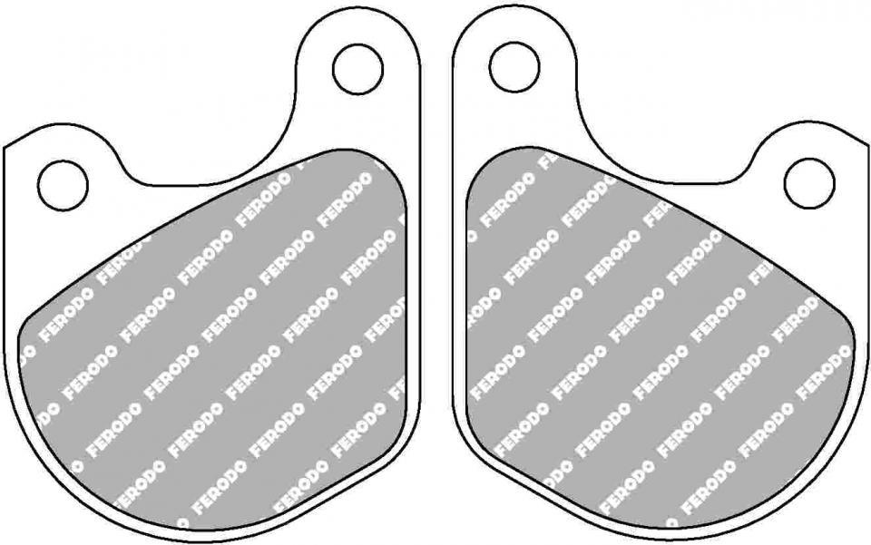 Plaquette de frein Ferodo pour Moto Harley Davidson 1200 FX 1978 à 1979 AV / FDB333P Neuf