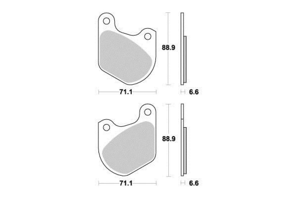 Plaquette de frein Ferodo pour Moto Harley Davidson 1000 XLH Sportster 1979 à 1982 AR / FDB334P Neuf
