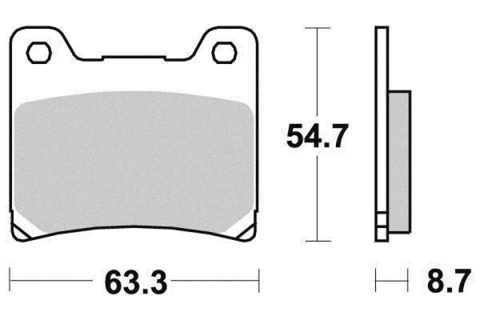 Plaquette de frein Ferodo pour Moto Yamaha 1200 XVZ 1988 47G / AV / AR Neuf