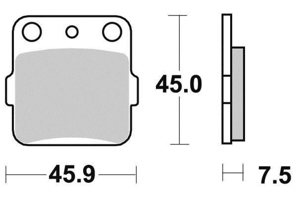 Plaquette de frein Ferodo pour Quad Arctic cat 400 DVX 2004 à 2008 AV / FDB381P Neuf