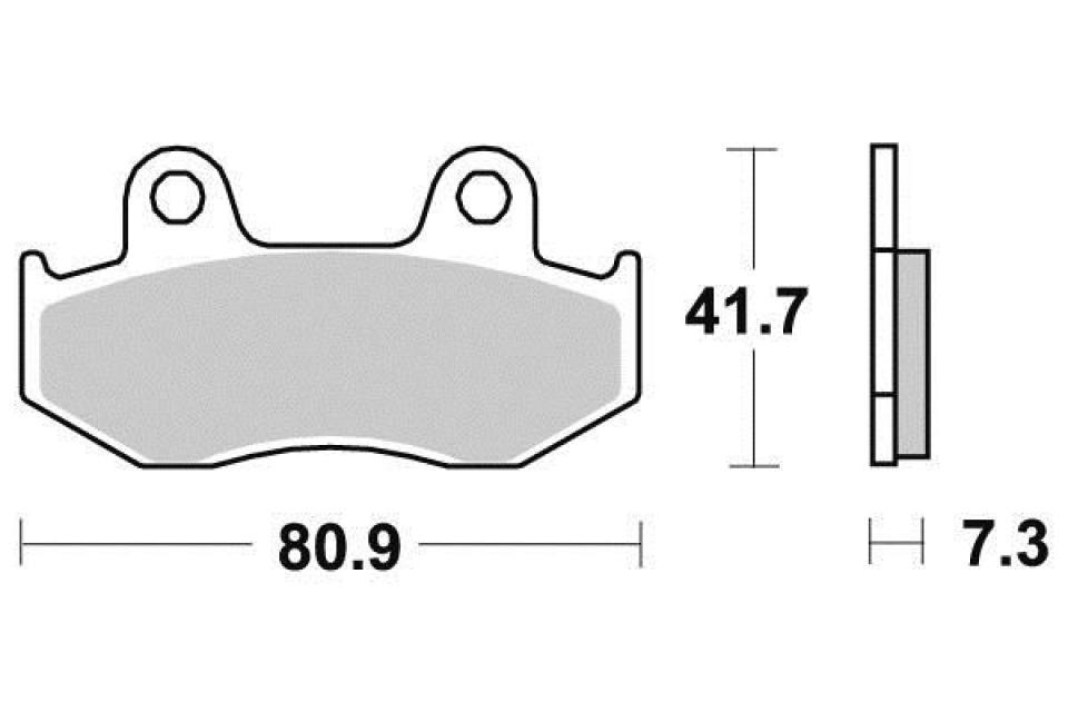 Plaquette de frein Ferodo pour Moto Honda 200 Mtx Rw 1985 AV Neuf