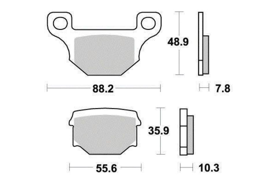 Plaquette de frein Ferodo pour Moto Rieju 50 RS3 Sport Euro4 2011 à 2020 AR Neuf