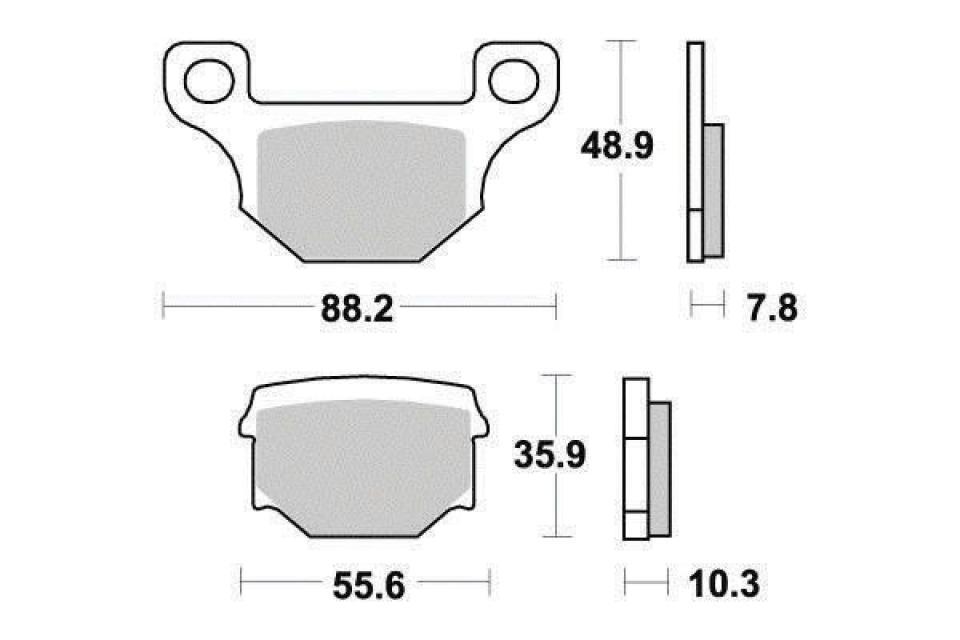 Plaquette de frein Ferodo pour Moto Derbi 125 Senda Sm Drd Racing 2009 à 2018 AR Neuf