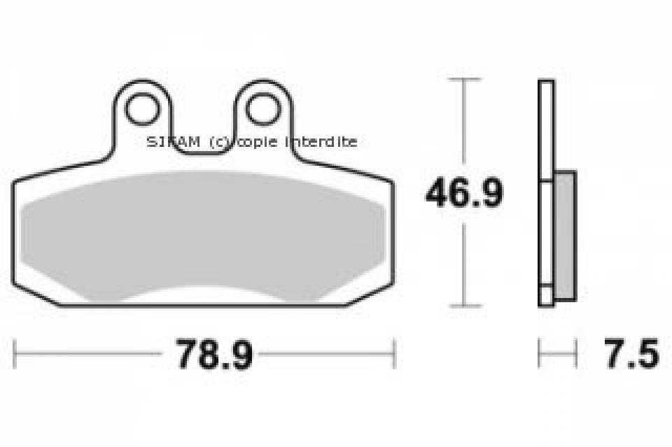 Plaquette de frein Ferodo pour Moto Honda 125 Rebel 1997 à 2000 JC26B / AV Neuf