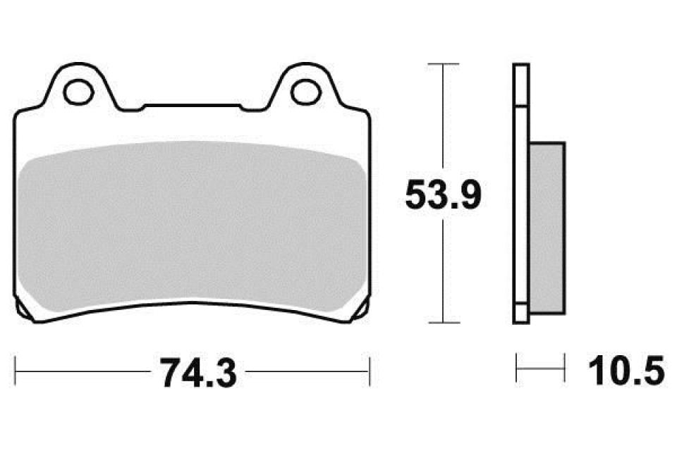 Plaquette de frein Ferodo pour Moto Yamaha 850 TRX 1996 à 1999 AVG / AVD Neuf