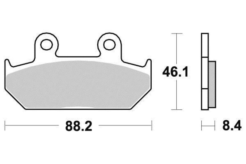 Plaquette de frein Ferodo pour Moto Honda 600 Shadow 1989 à 1992 PC21 / AV Neuf