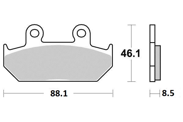 Plaquette de frein Ferodo pour Moto Honda 600 Shadow 1989 à 1992 PC21 / AV Neuf