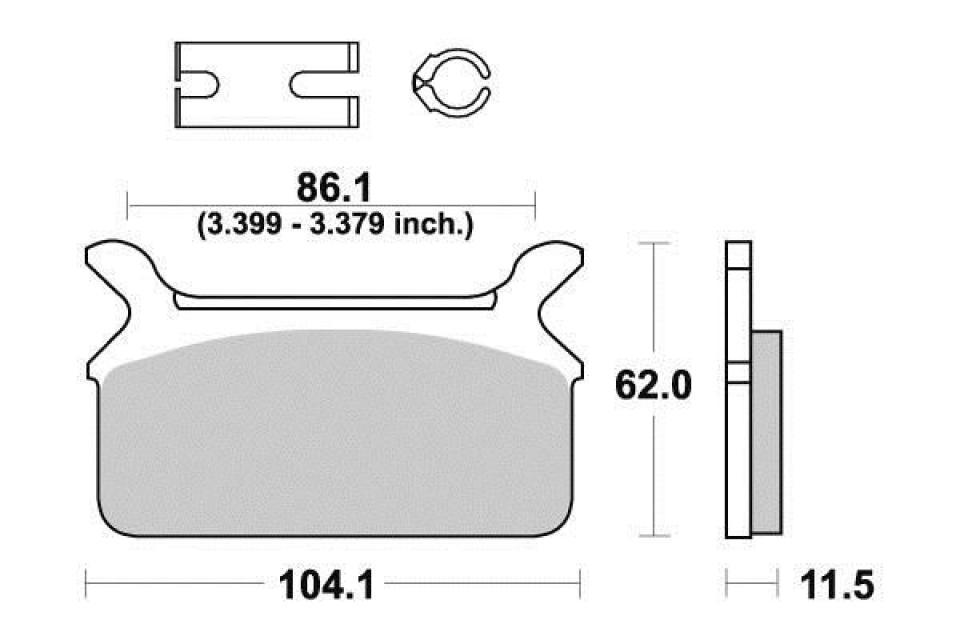 Plaquette de frein Ferodo pour Moto Harley Davidson 1340 FLHS 1987 à 1993 FAL / AR / FDB485P Neuf