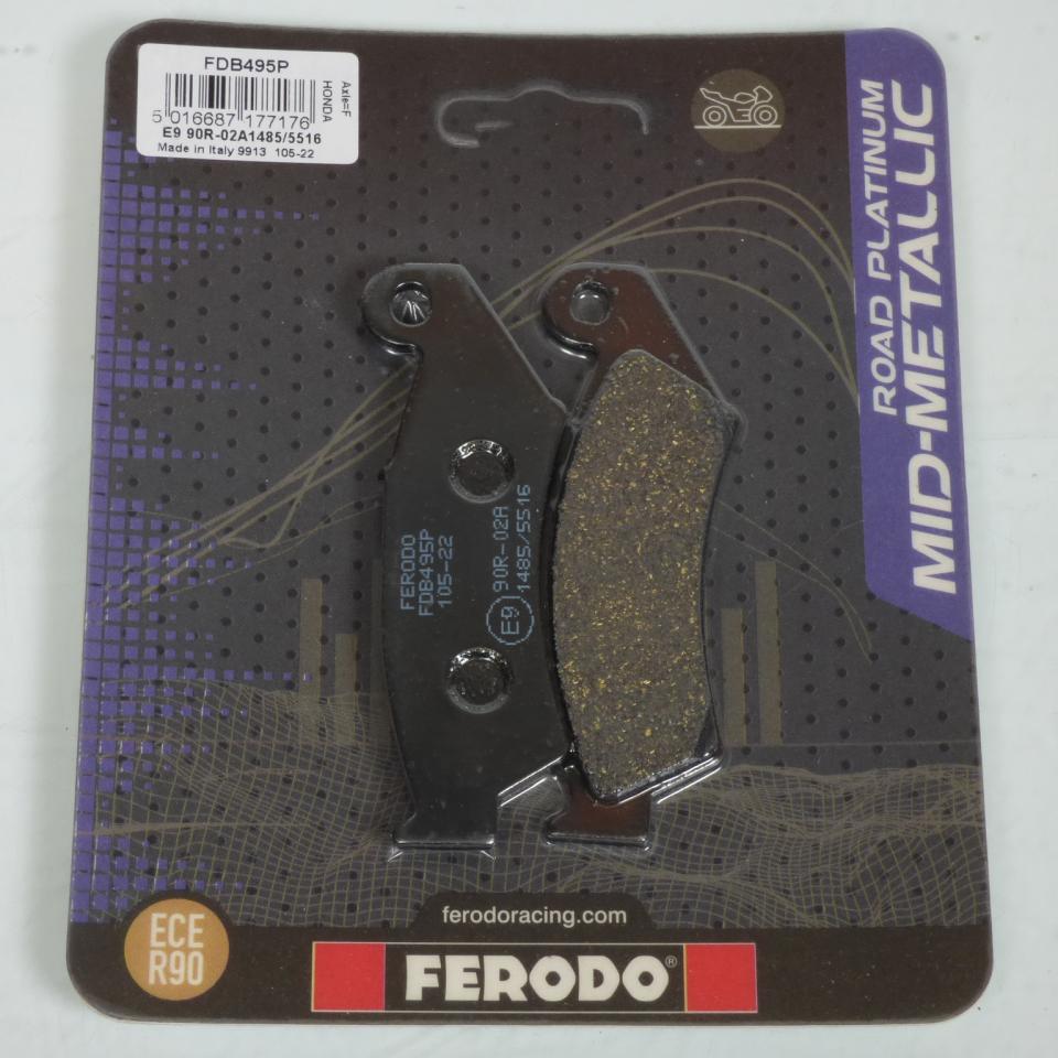 Plaquette de frein Ferodo pour Moto Honda 125 CR 1987 JE010 / AV / FDB495P Neuf