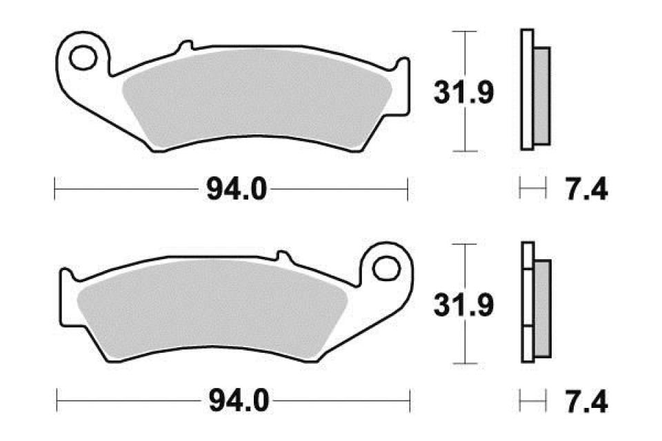 Plaquette de frein Ferodo pour Moto Honda 250 NX 1990 à 1995 MD25 / AV Neuf