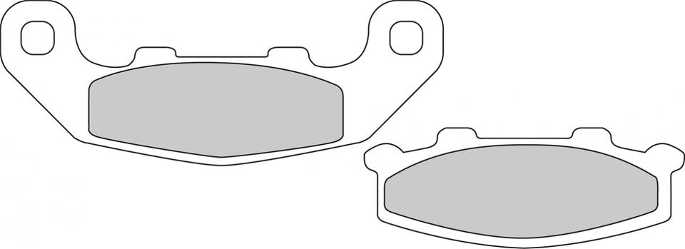 Plaquette de frein Ferodo pour Moto Kawasaki 250 KR1 1989 AVG / AVD / AR / FDB508P Neuf