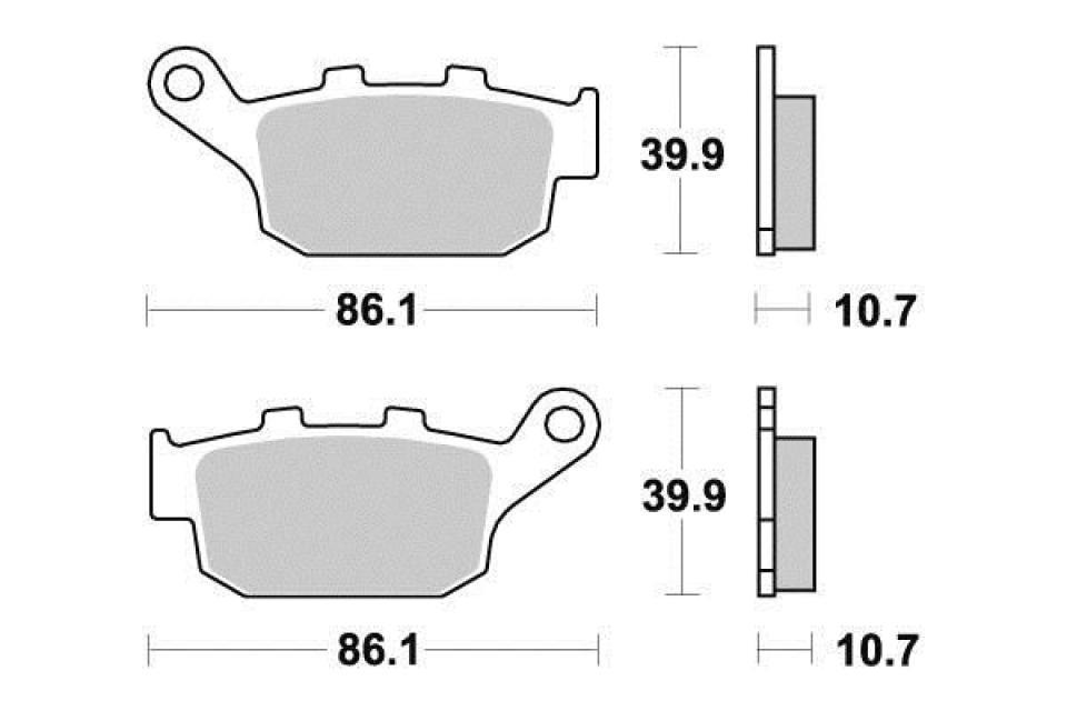 Plaquette de frein Ferodo pour Moto Buell 1200 M2 cyclone 1997 à 2002 AR / FDB531P Neuf