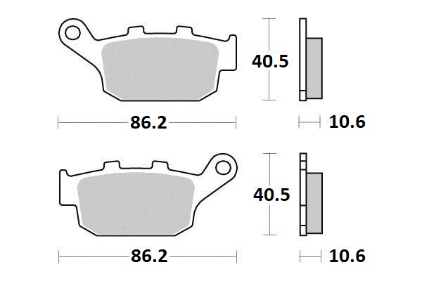 Plaquette de frein Ferodo pour Moto Triumph 660 Trident 2021 à 2023 AR Neuf