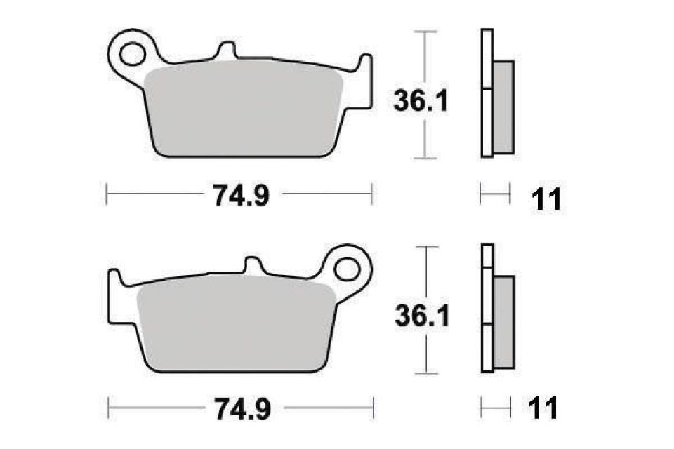 Plaquette de frein Ferodo pour Moto Gas gas 125 MC 2008 AR Neuf