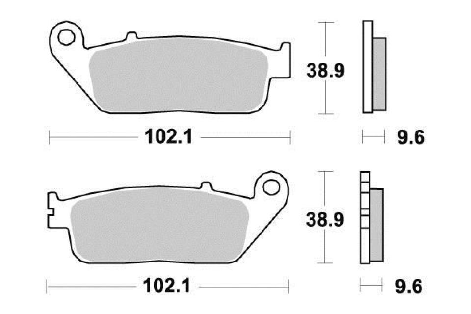 Plaquette de frein Ferodo pour Moto Suzuki 600 Bandit 1995 à 1998 GN77A / AV Neuf